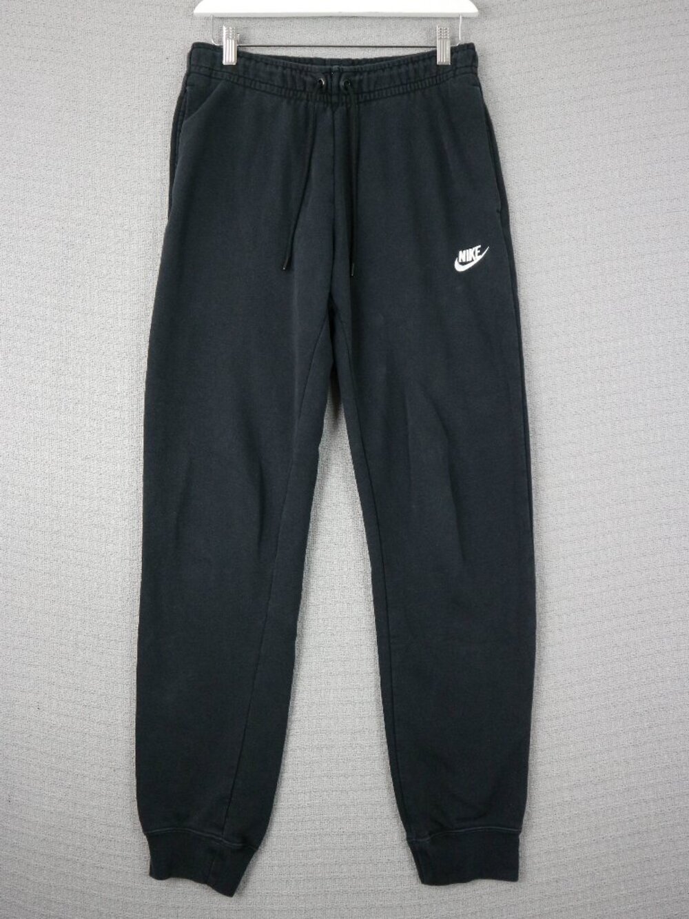 Nike Black Cotton Embroidered Sweatpants Jogger Mens Small